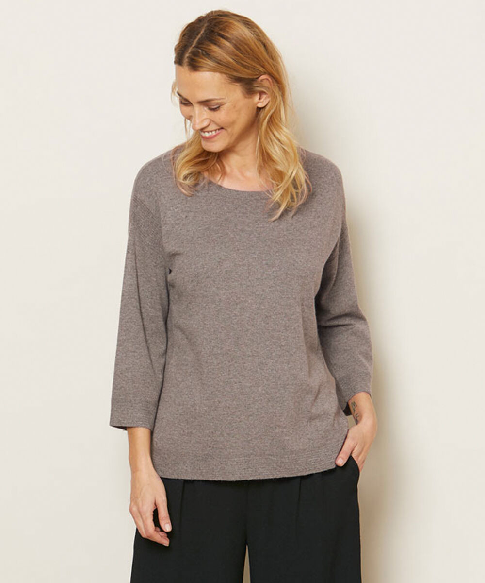 FANILSA TOP, Brown melange