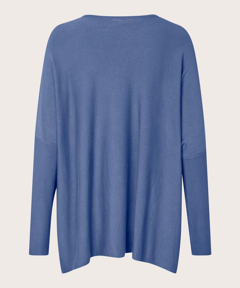 Oversize-pullover Mit Schmalen Ärmeln, Bijou Blue