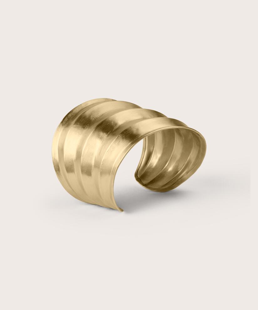 vergoldetes, asymmetrisches Armband, Gold