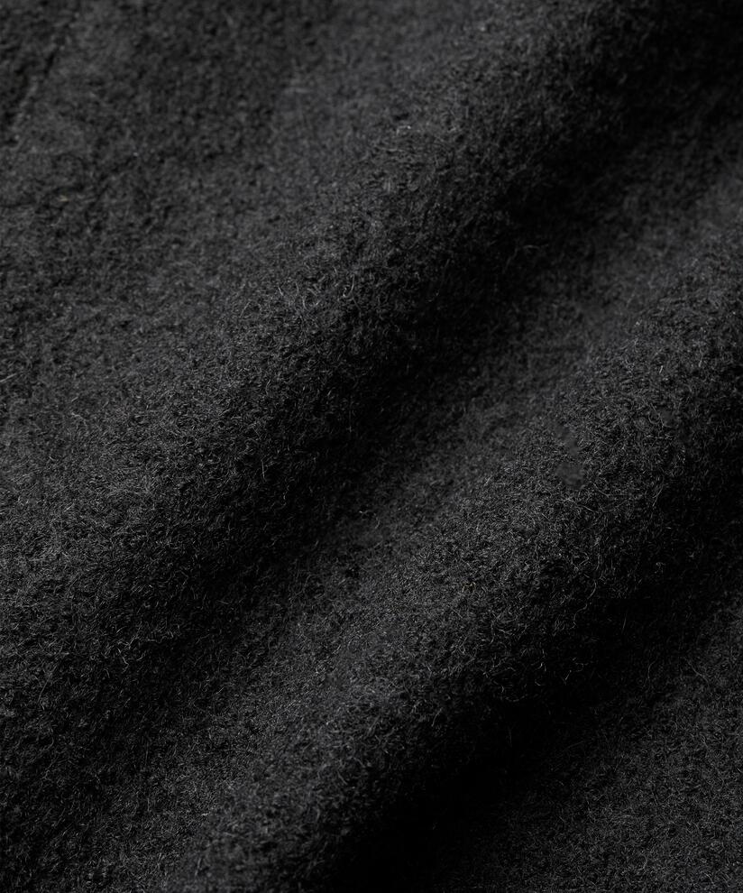 Mantel aus Wollmischung, Black