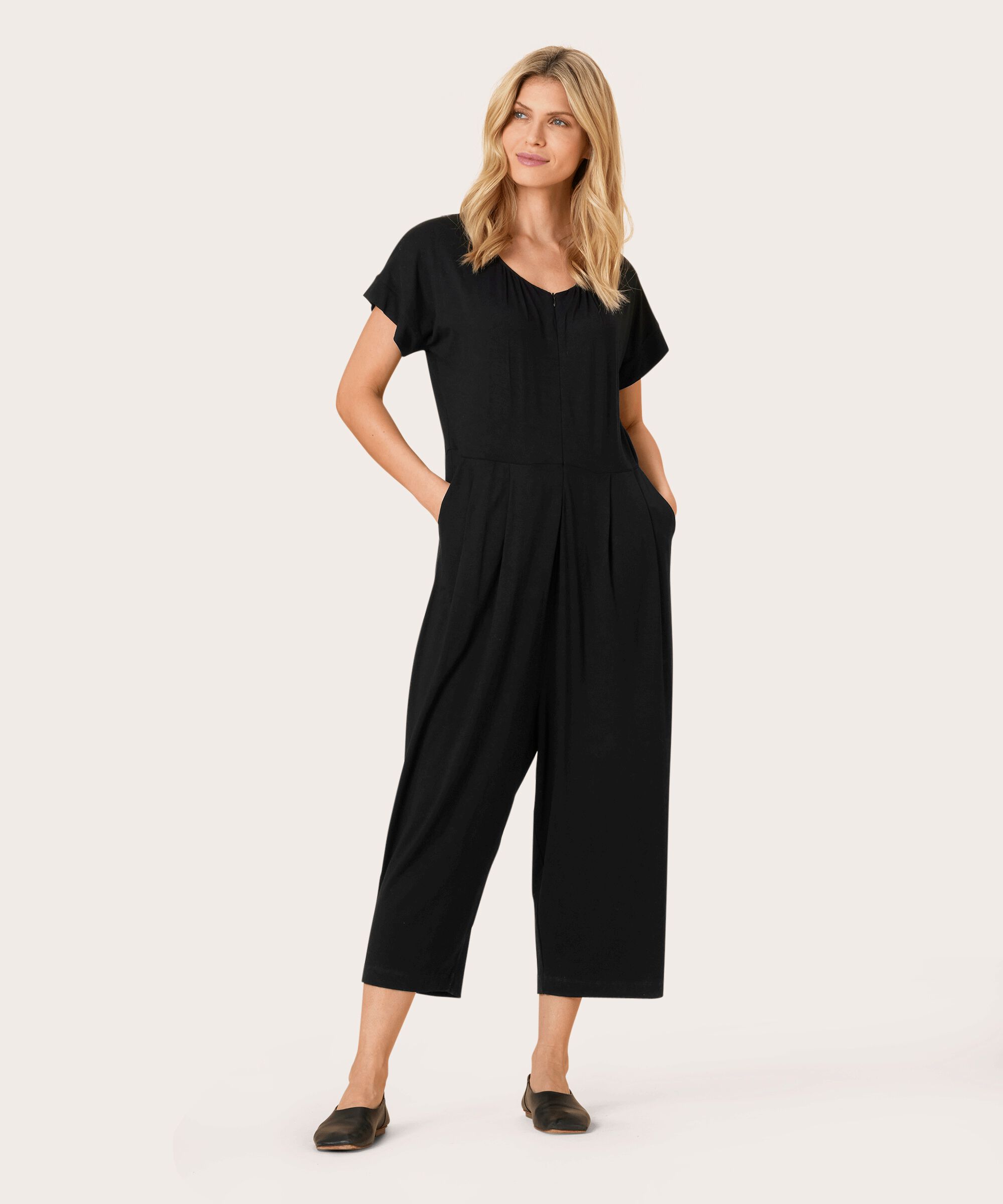 NETTA JUMPSUIT, Black