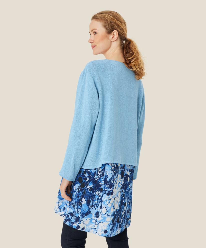 Kurze Jacke Aus Bouclé, Powder Blue