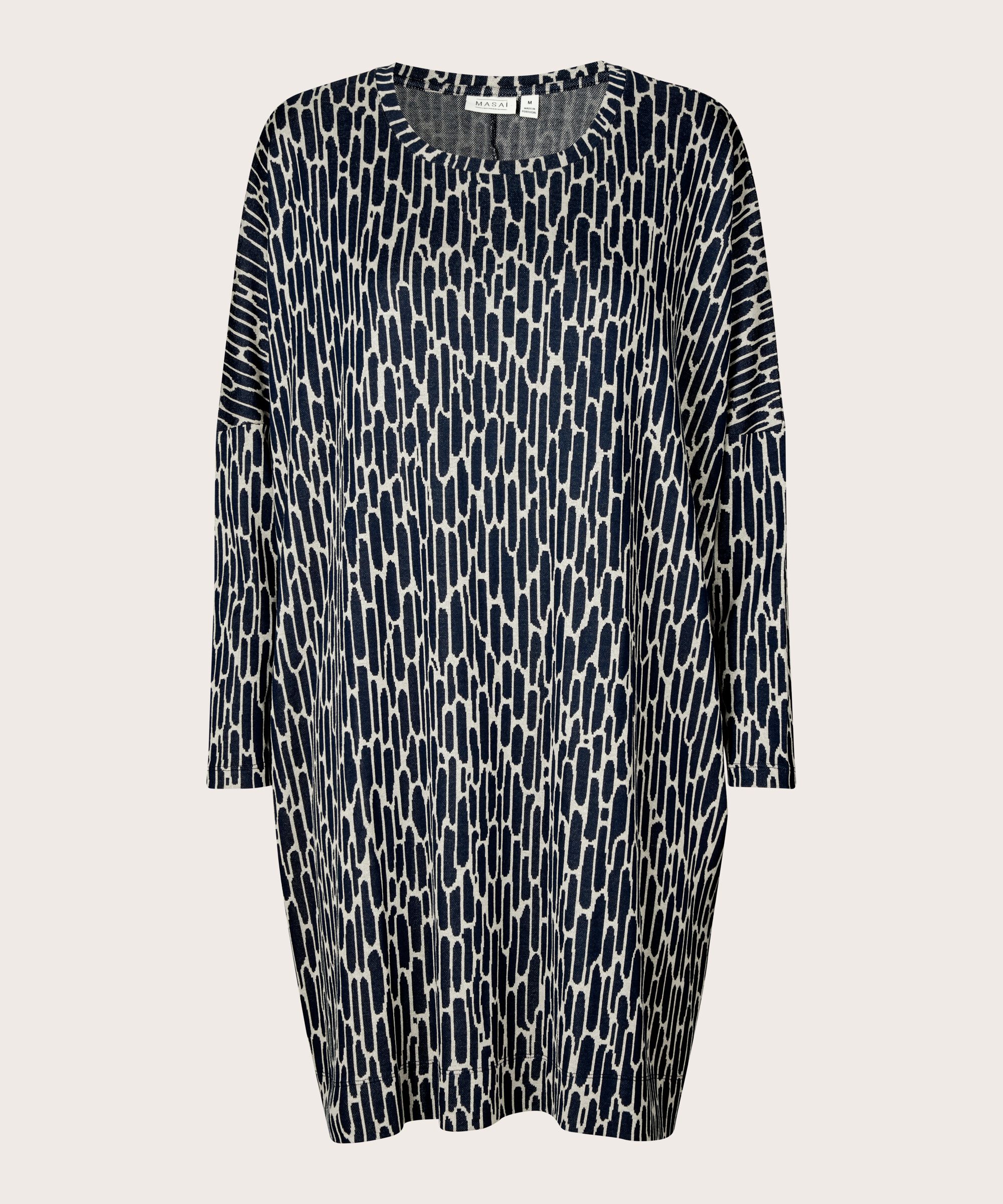 Jersey-Tunika mit langen Ärmeln, Maritime Blue