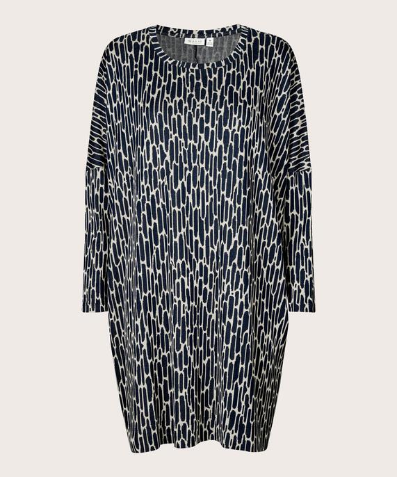 Jersey-Tunika mit langen Ärmeln, Maritime Blue