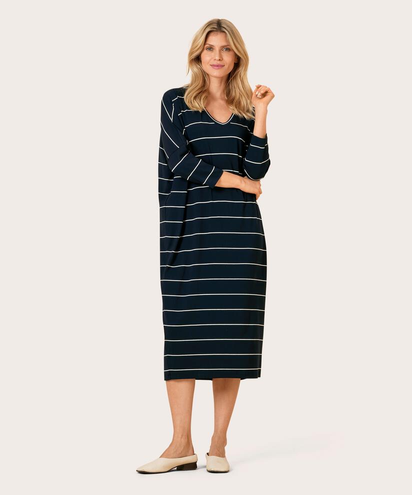 NYRINI JERSEY KLEID, Navy