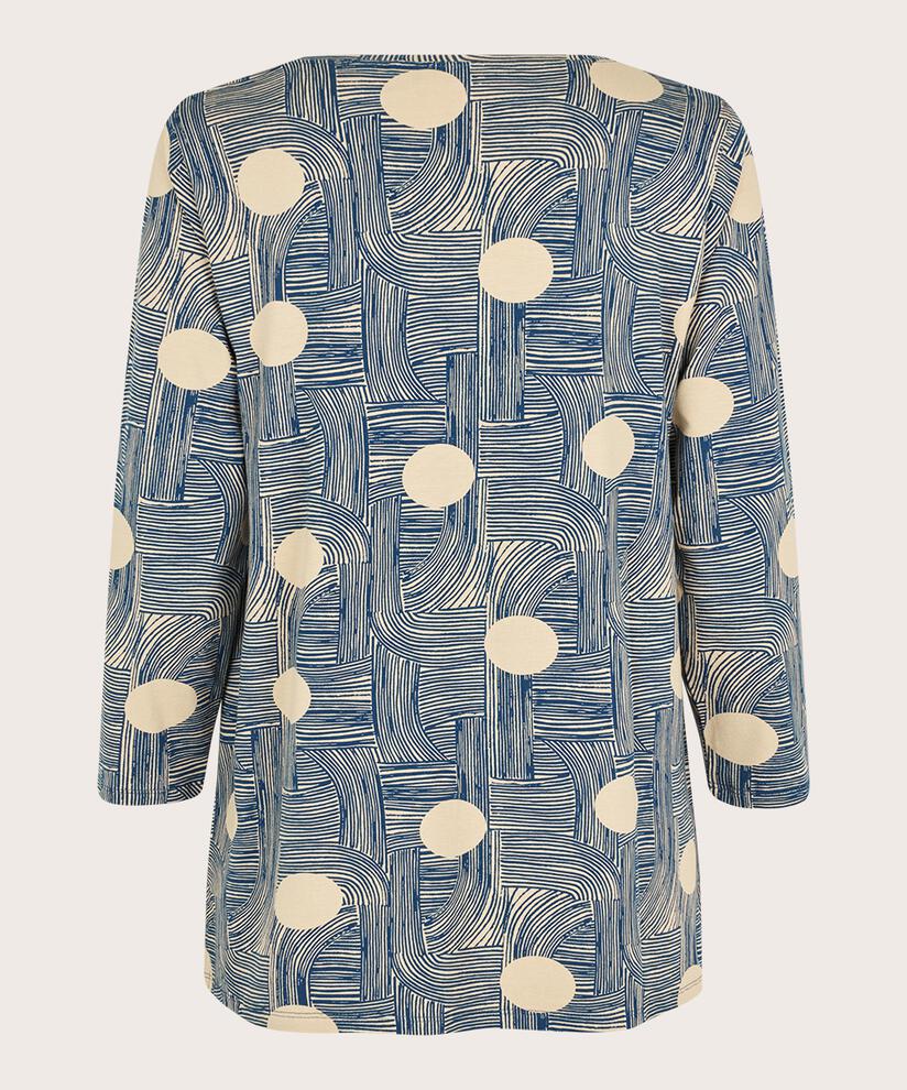 Bedrucktes Jersey-top Mit Rundhalsausschnitt, Sargasso Sea