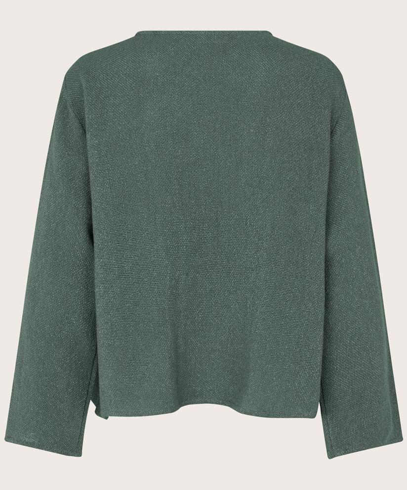 Kurze Jacke Aus Bouclé, Balsam Green