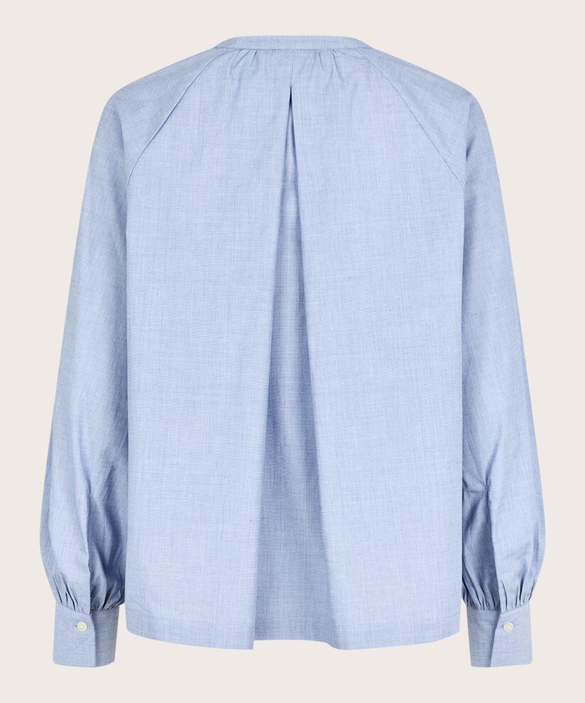 Baumwollbluse mit Bindebändern am Hals, Sargasso Sea