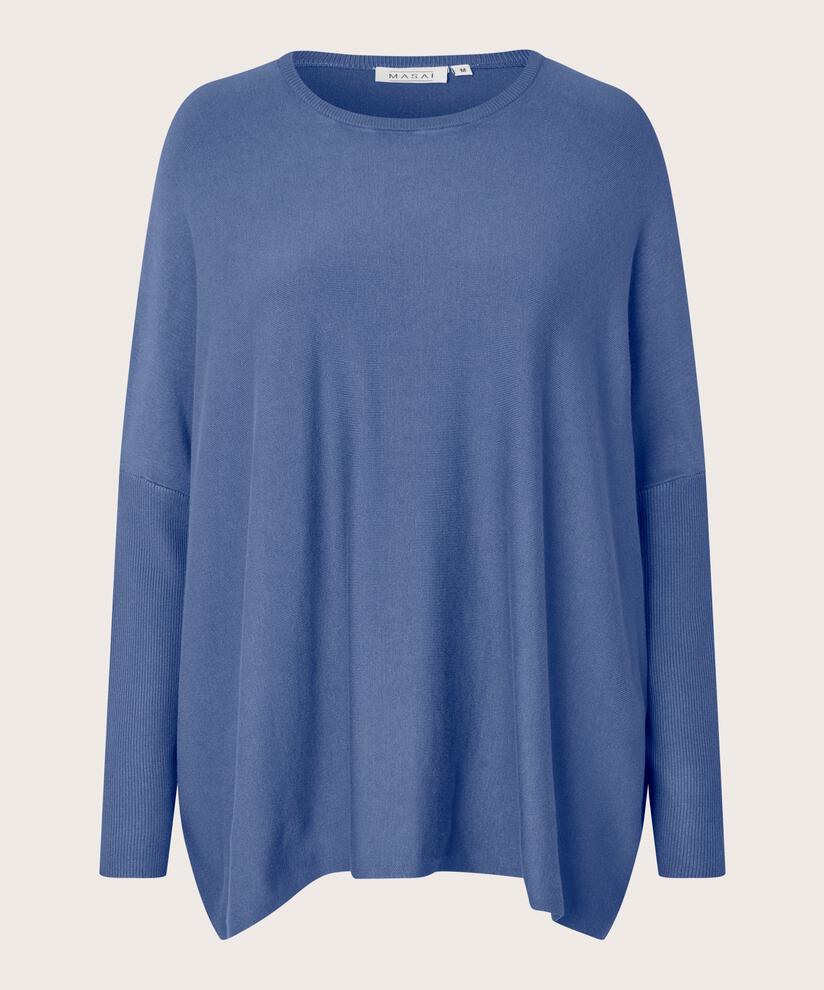 Oversize-pullover Mit Schmalen Ärmeln, Bijou Blue