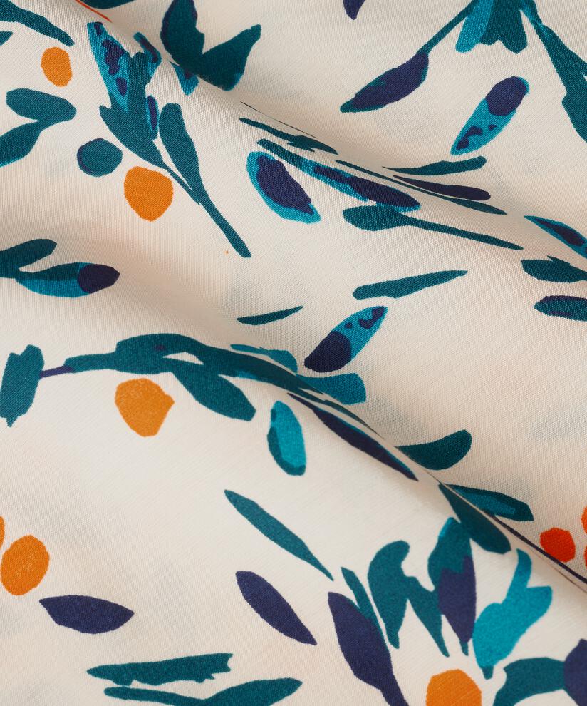 Viskosebluse Mit 3/4 Ärmeln, Russ Orange