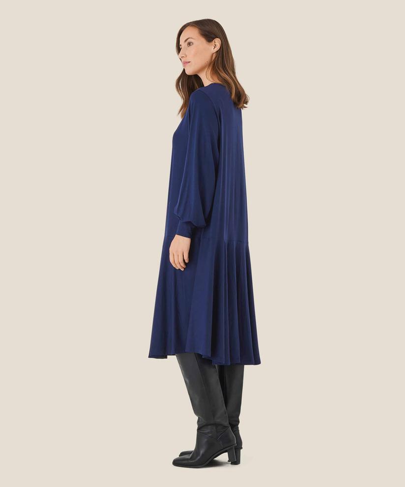 Jerseykleid mit Weite, Maritime Blue