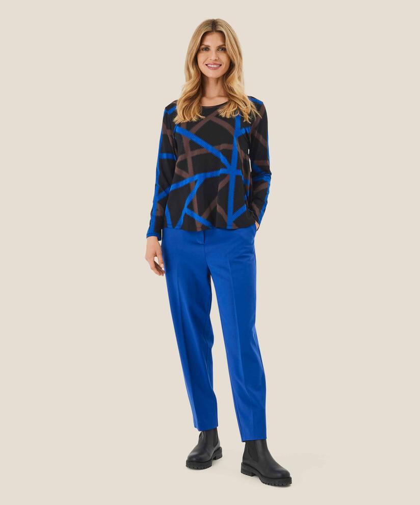 Gemustertes Rundhals-Shirt, Surf the web
