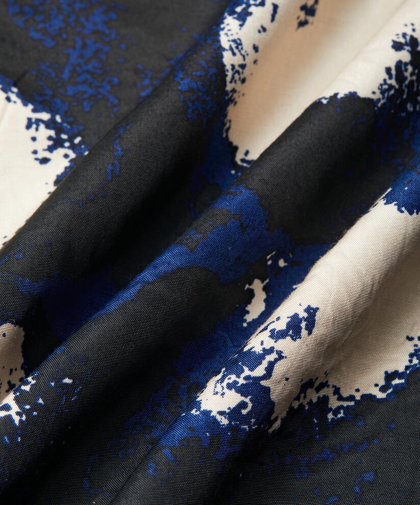 Viskosekleid Mit Trompetenärmeln, Maritime Blue