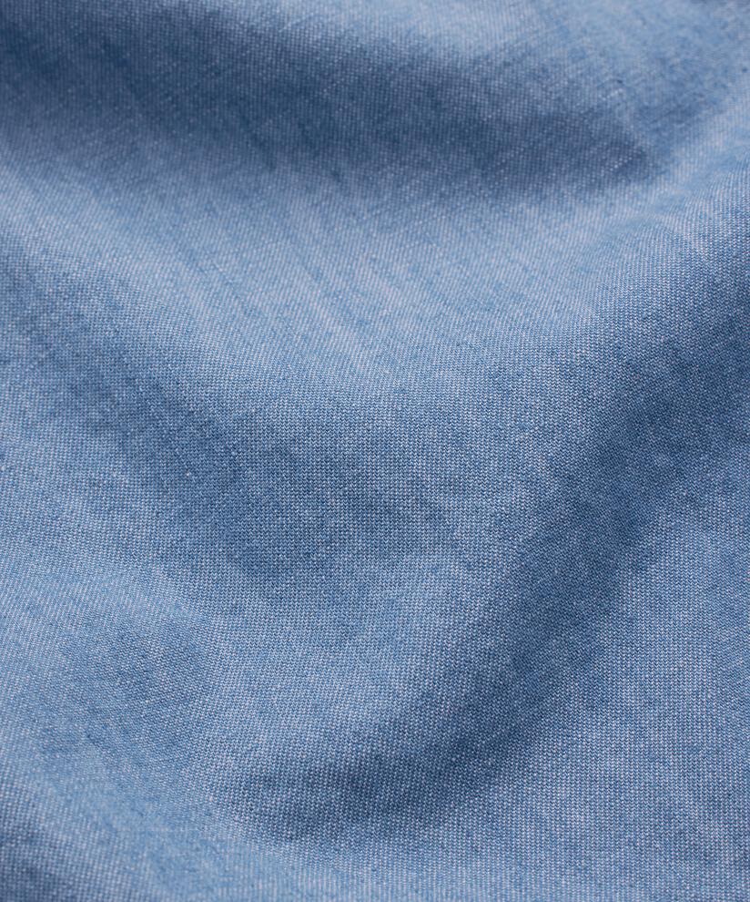 weiches Denim-Kleid mit 3/4-Ärmeln, Blue Denim