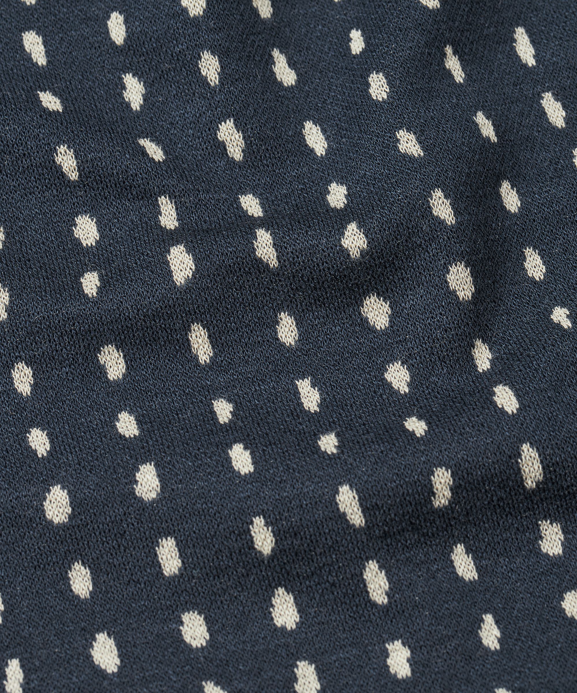 gepunktete Jerseyhose mit elastischem Bund, Mood Indigo