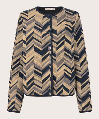 Weiche Steppjacke Aus Baumwolljersey, Travertine