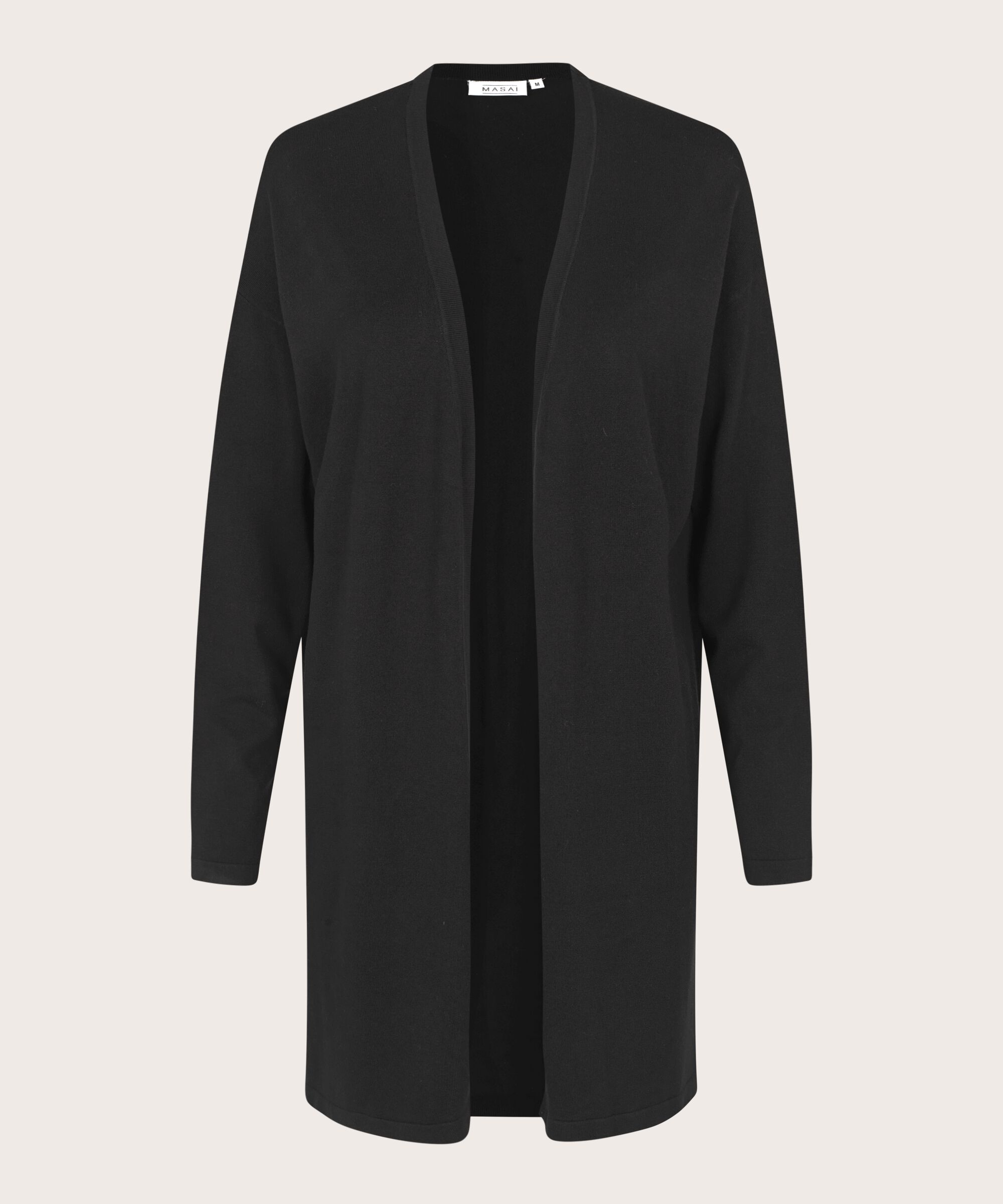 Feinstrick-cardigan Mit Geradem Schnitt, Black