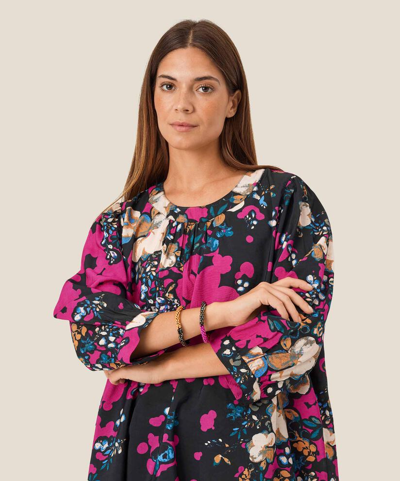 elastische Perlenarmbänder, Fuchsia Red