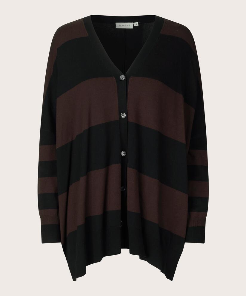 Lina Cardigan, Coffee/Blk, hi-res