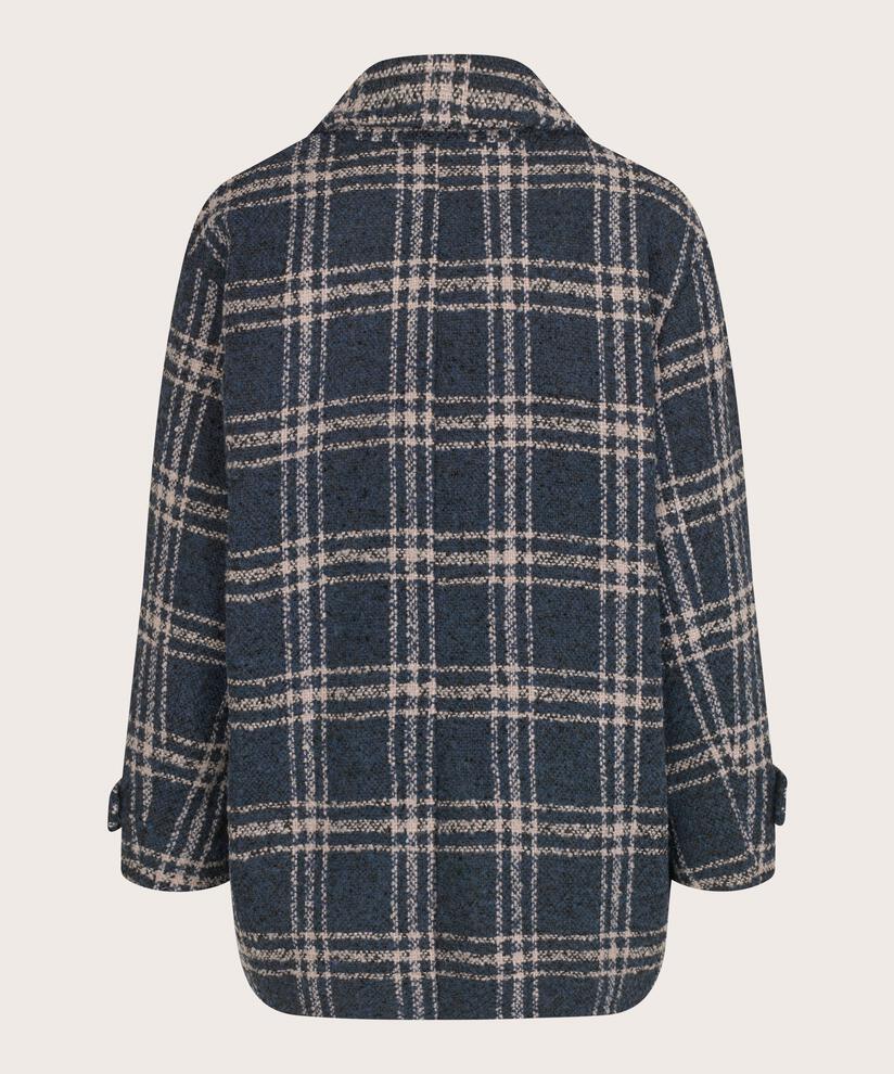 Kurzmantel aus Wollmischung mit zweireihigen Knöpfen, Moonlit Ocean