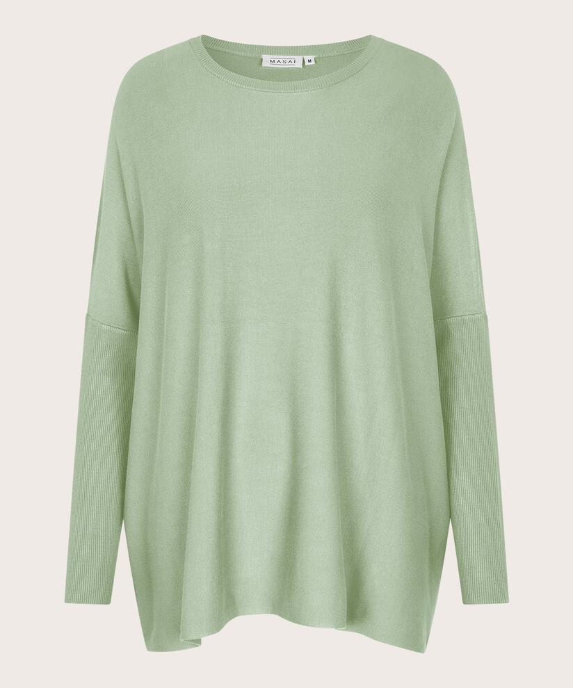 Oversize-pullover Mit Schmalen Ärmeln, Frosty Green