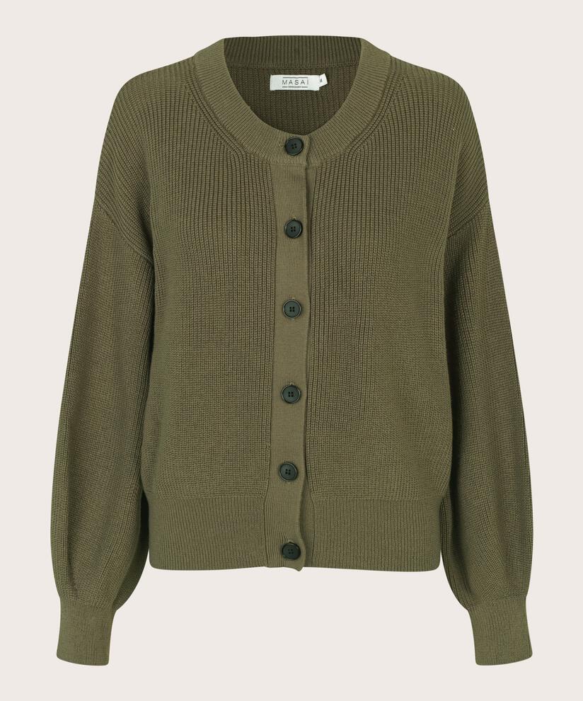 Strickjacke mit gerippten Kanten, Sea Turtle