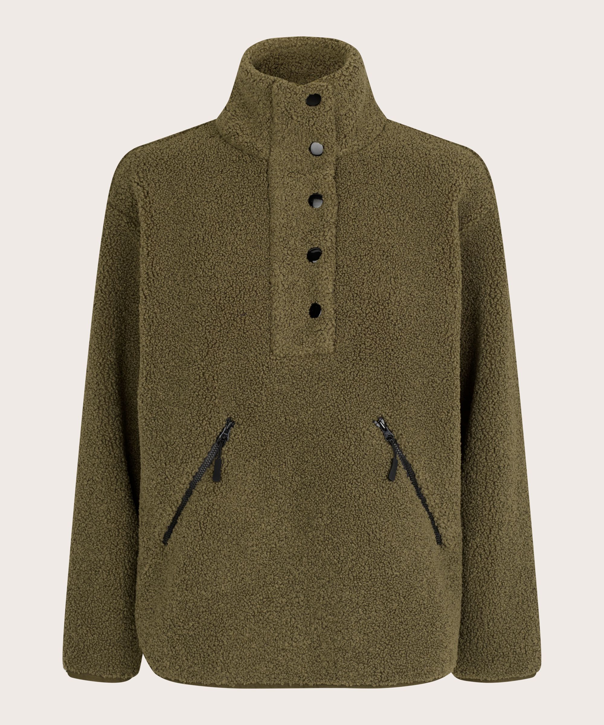 Teddyfleecepullover mit Reißverschluss, Sea Turtle