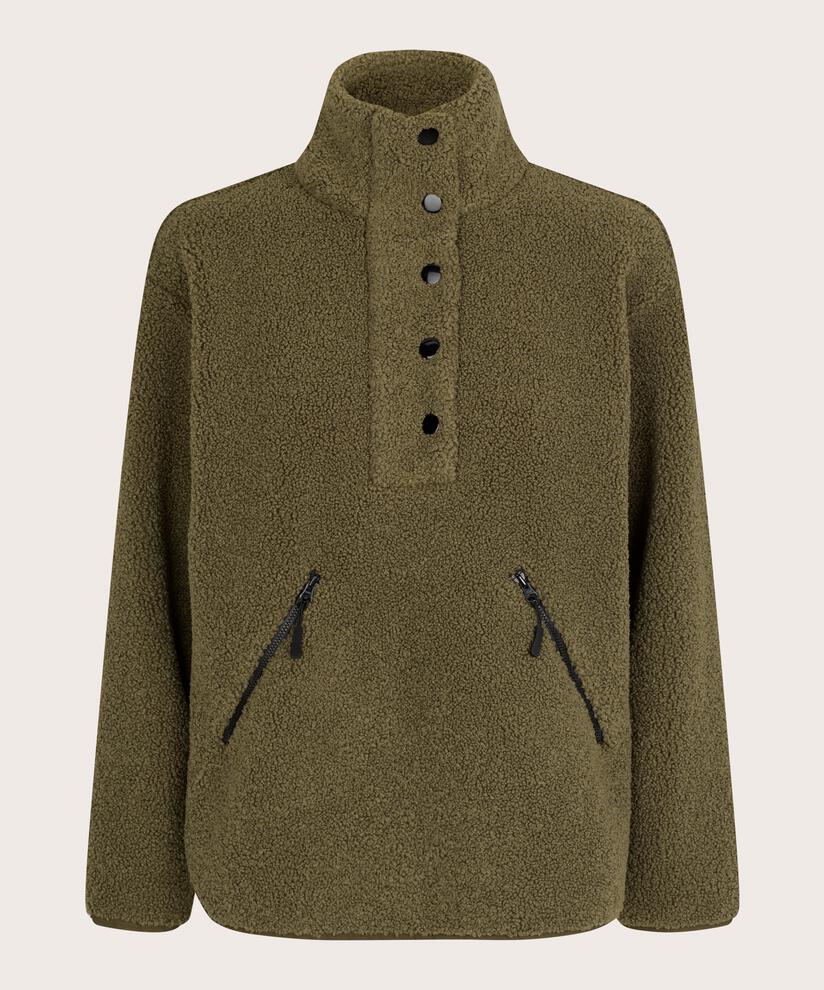 Teddyfleecepullover mit Reißverschluss, Sea Turtle