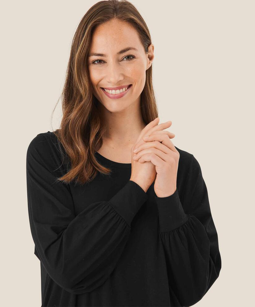 Jerseykleid mit Weite, Black