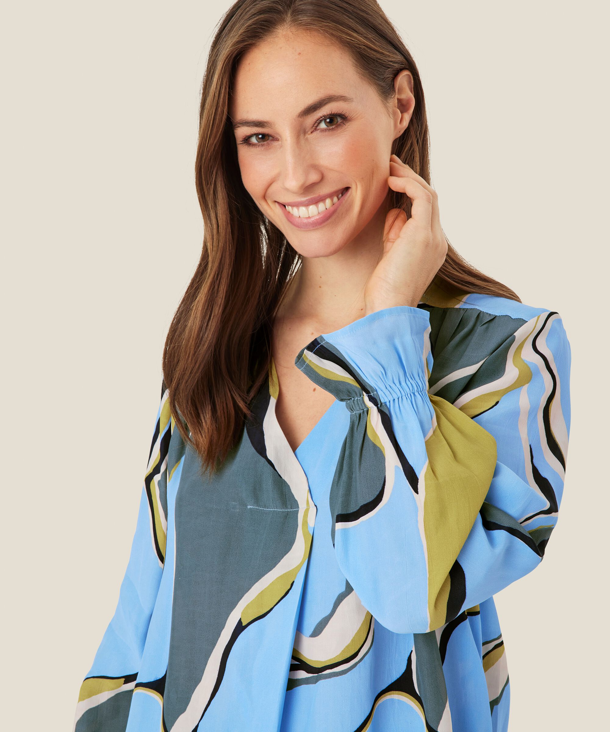 Viskosebluse mit V-Ausschnitt, Oasis