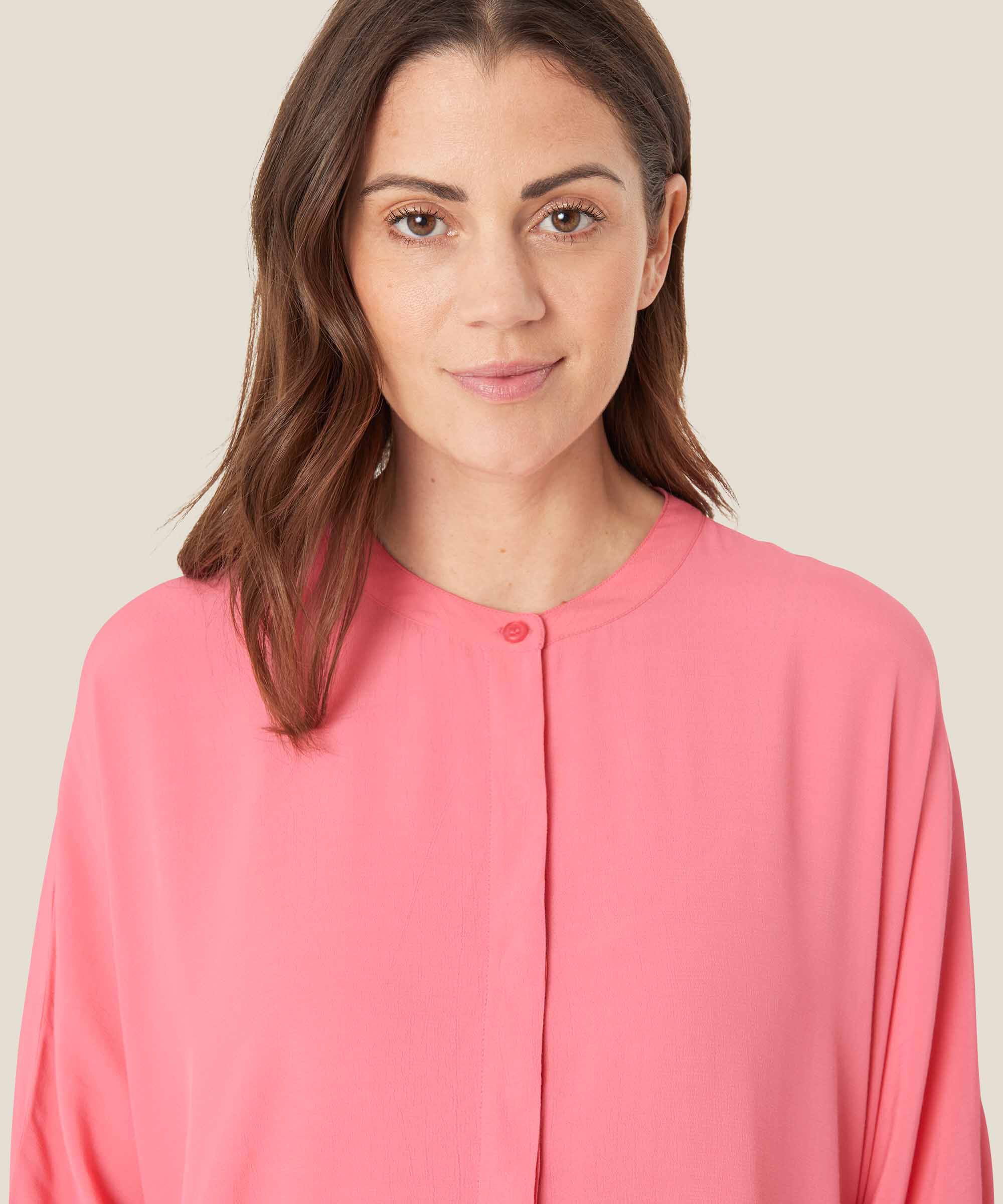 Hemdblusenkleid Aus Viskose Mit Dreiviertelärmeln, Confetti