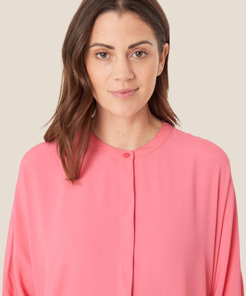 Hemdblusenkleid Aus Viskose Mit Dreiviertelärmeln, Confetti