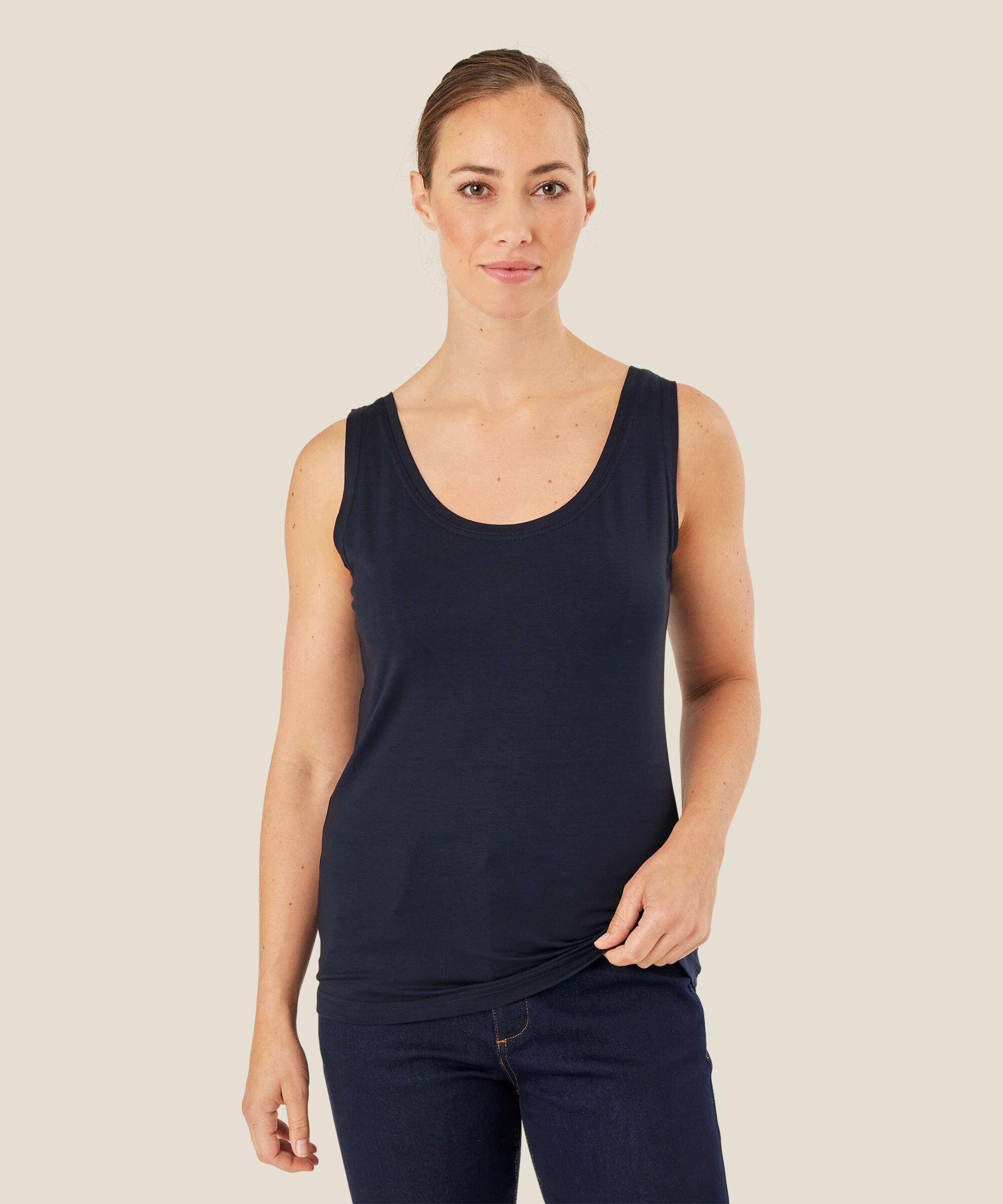 weiches Jersey-Tanktop, Navy