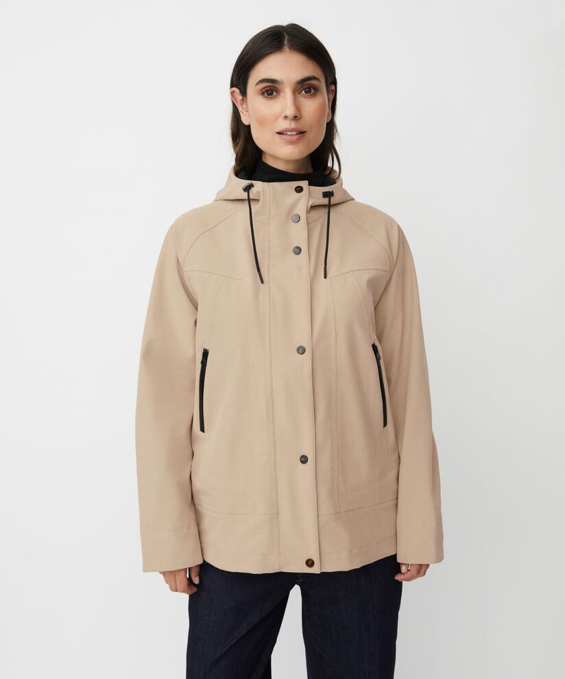 Softshelljacke mit Fleecefutter, Safari
