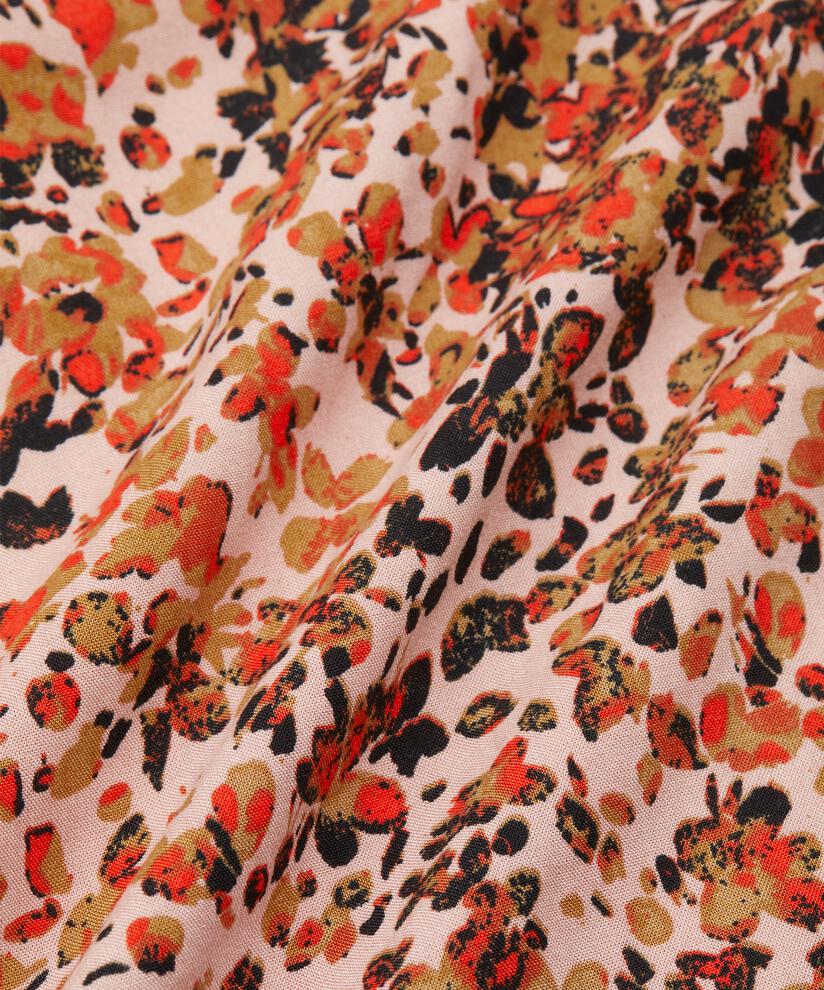 Gemustertes Hemdkleid Aus Viskose, Misty Rose