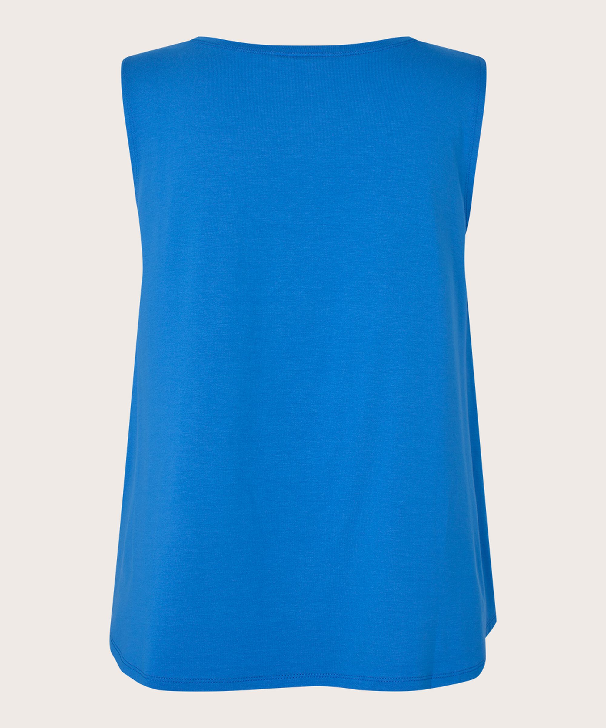 Ärmelloses Jersey-top, Nebulas Blue