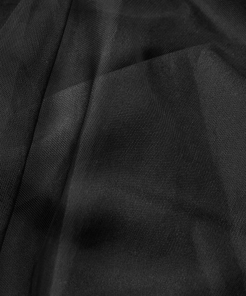Rock aus weichem Tüll mit elastischem Bund, Black