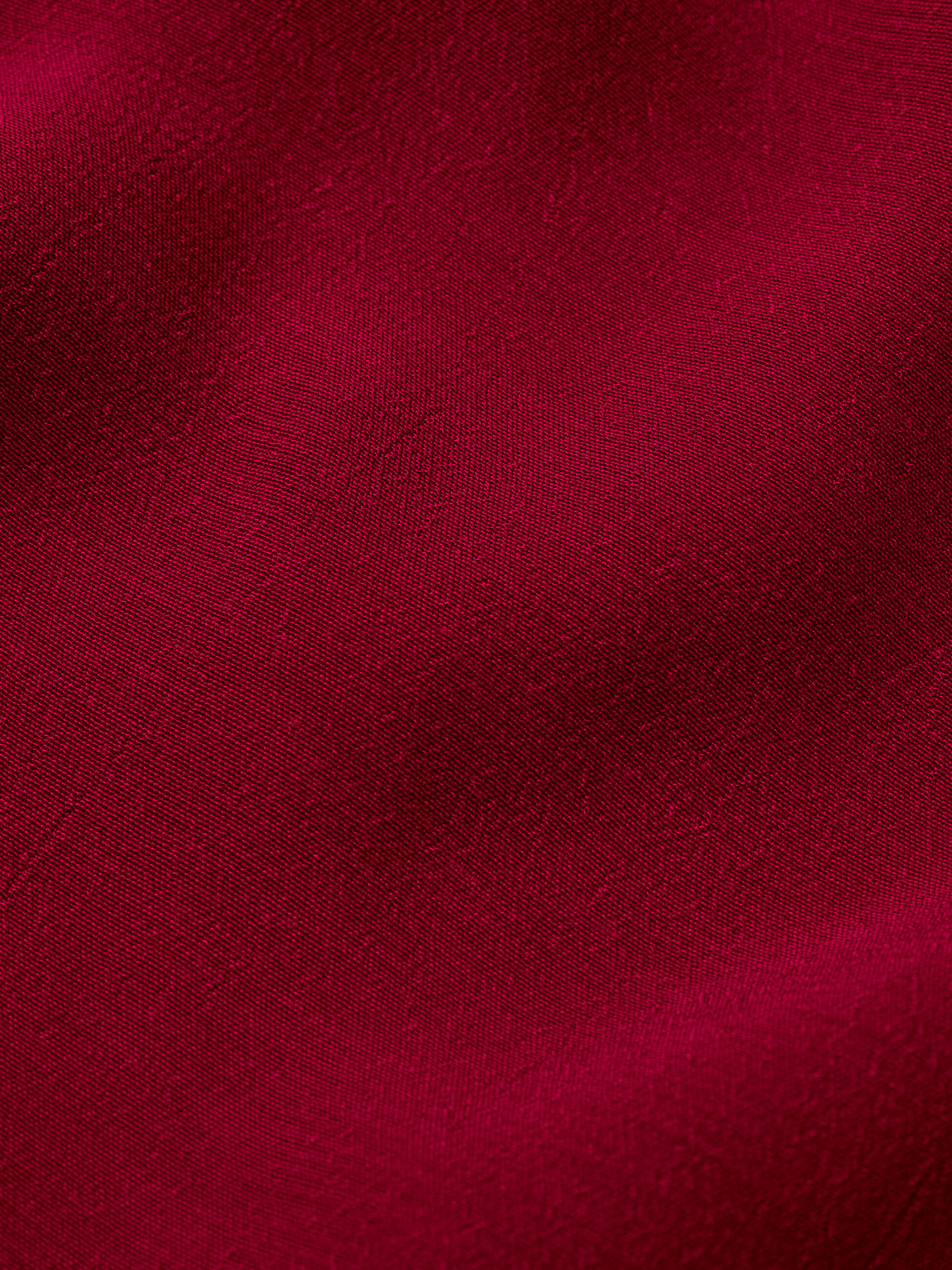 Viskosekleid mit kurzen &Auml;rmeln und V-Ausschnitt, Beet Red