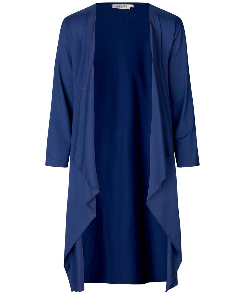 IBONE JERSEY CARDIGAN, Medieval blue, hi-res