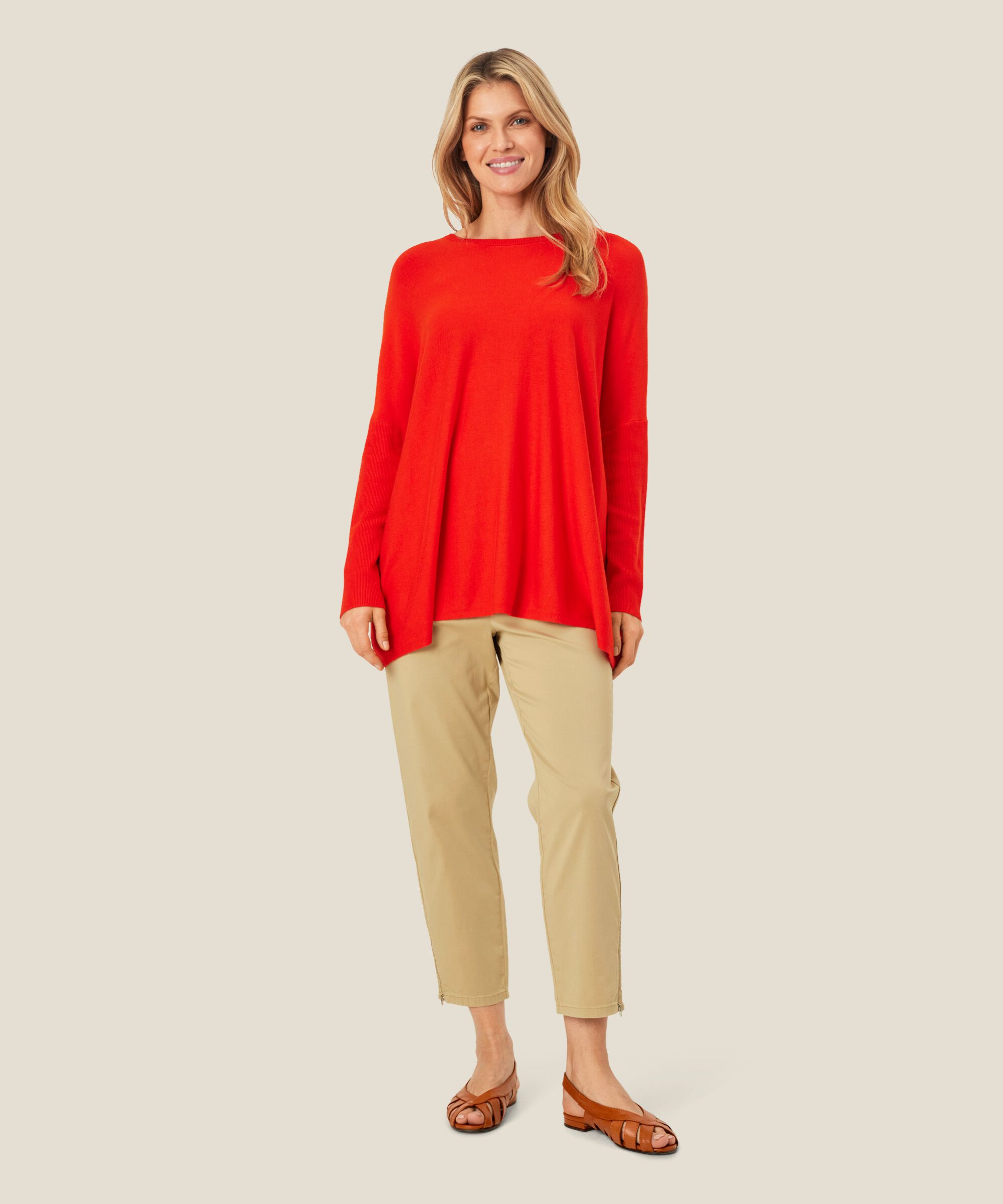 Oversize-pullover Mit Schmalen Ärmeln, Poinciana