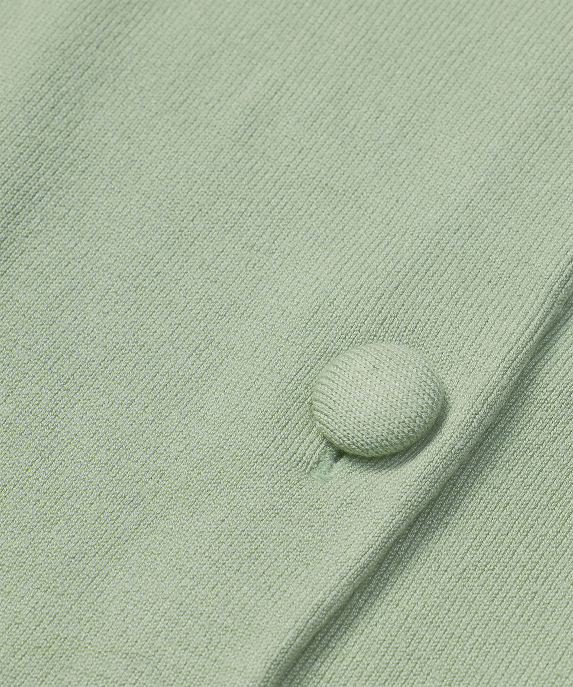 Feinstrick-Cardigan mit Rundhalsausschnitt, Frosty Green