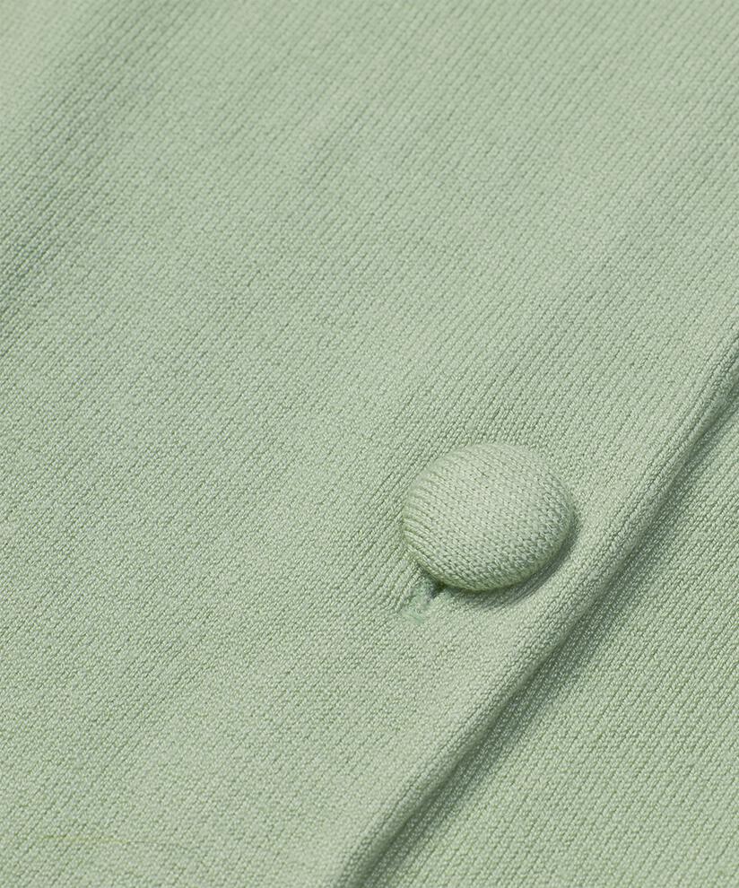 Feinstrick-Cardigan mit Rundhalsausschnitt, Frosty Green