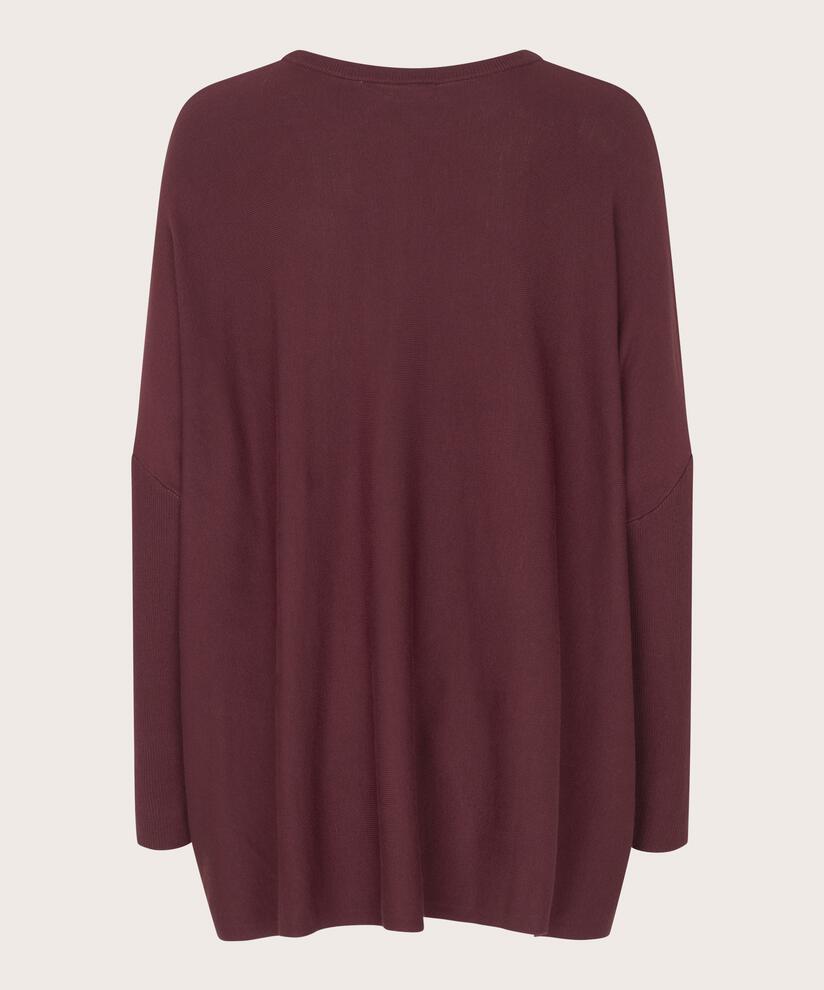 Oversize-pullover Mit Schmalen Ärmeln, Tawny Port
