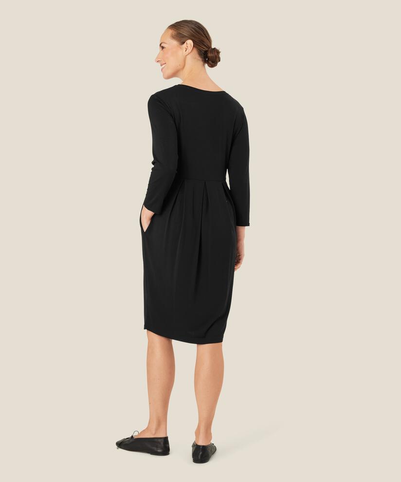 Tulpenkleid aus Jersey, Black