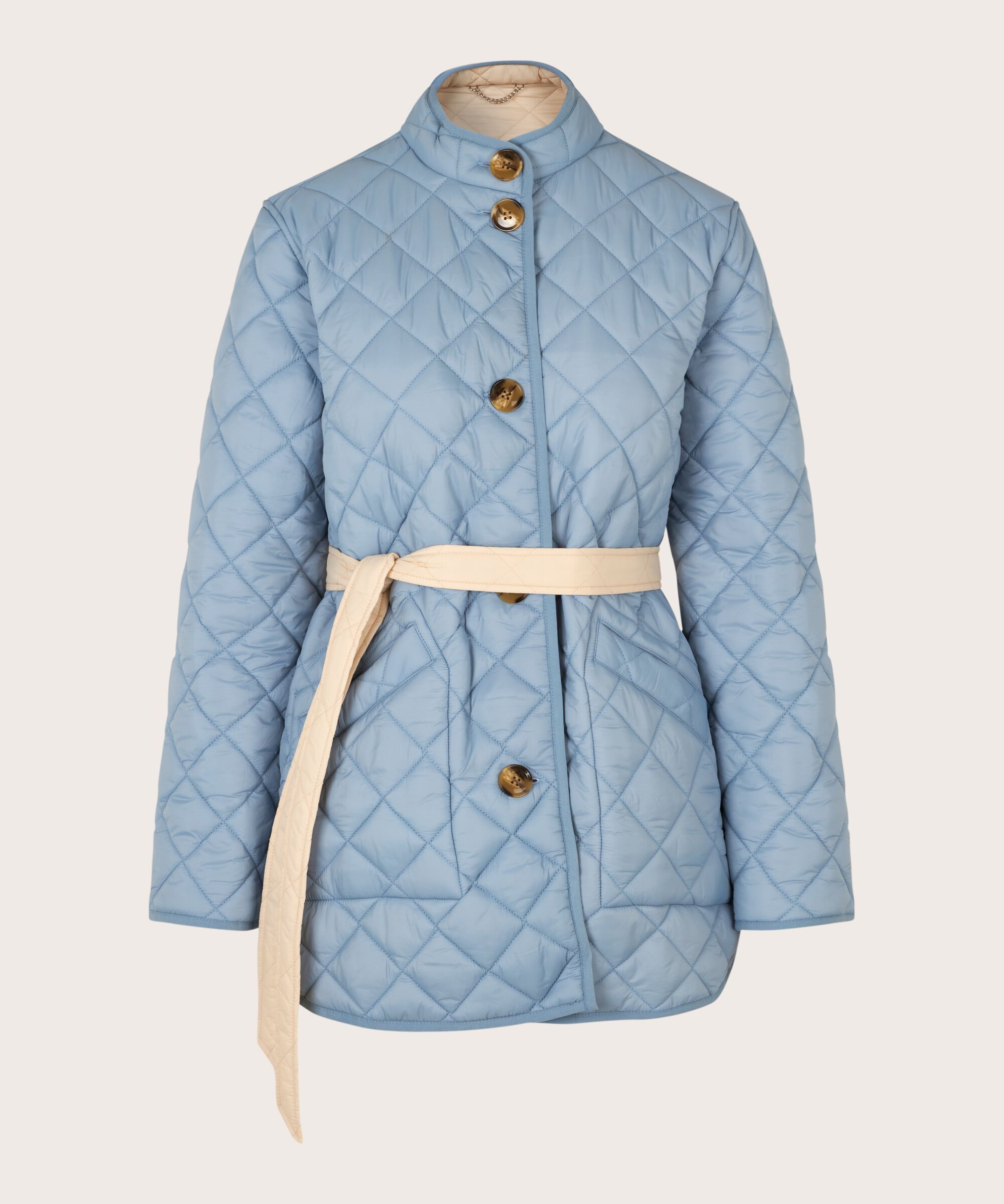 Wende-Steppjacke mit Gürtel, Ashley Blue