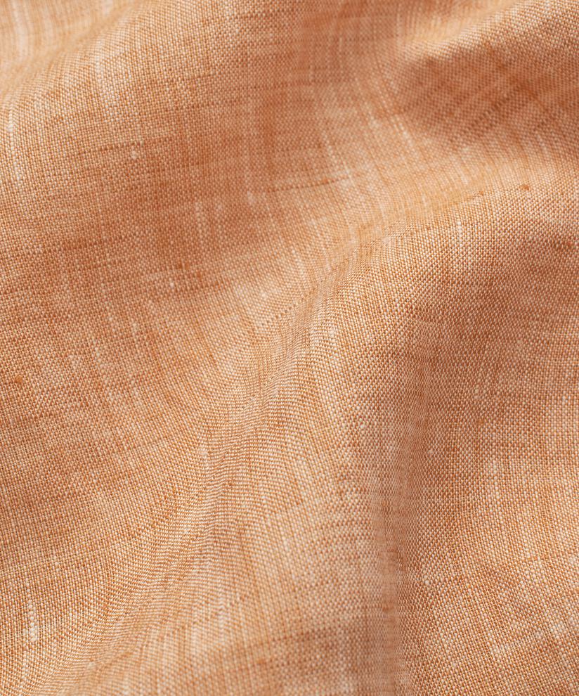 Leinentunika mit Bindeband am Hals, Cashew