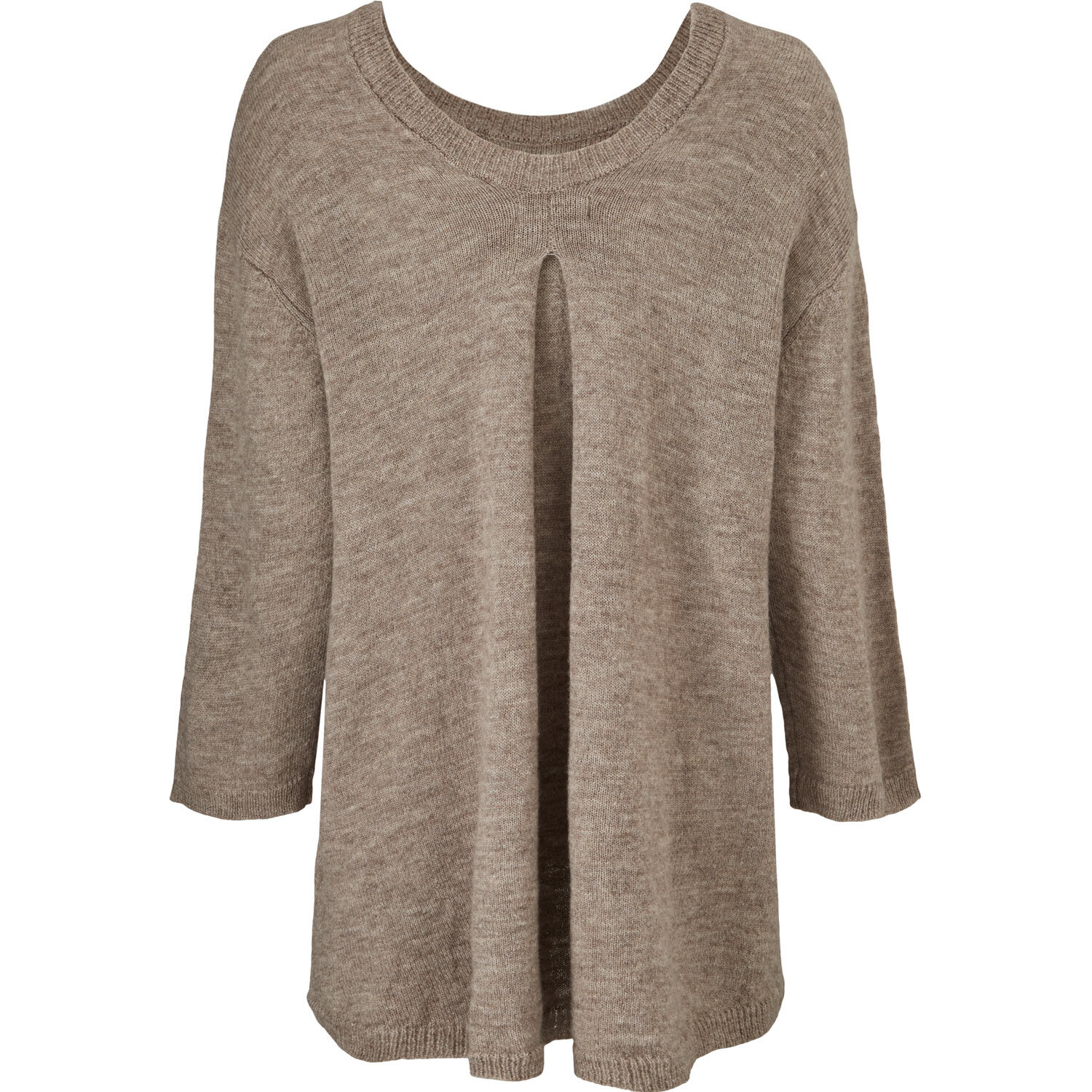 FRONA SHIRT, Brown melange