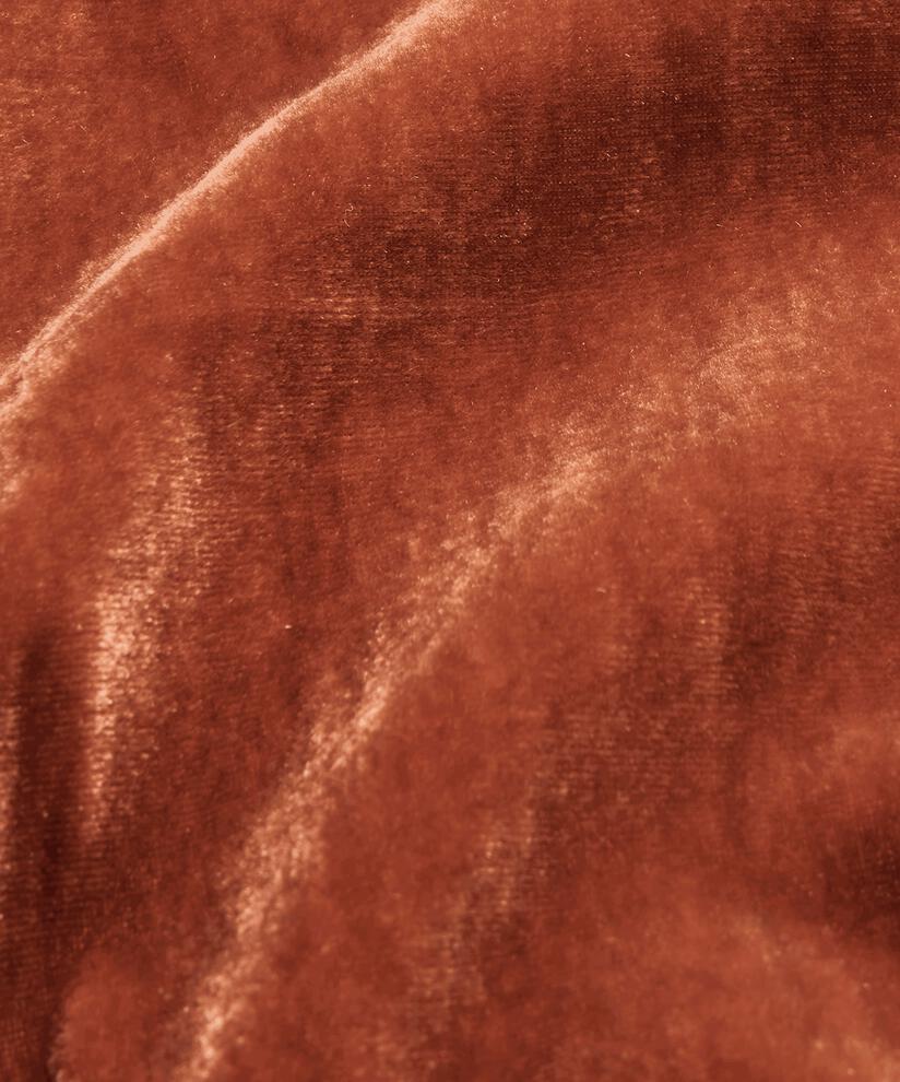 Veloursbluse mit Schleifendetail, Picante
