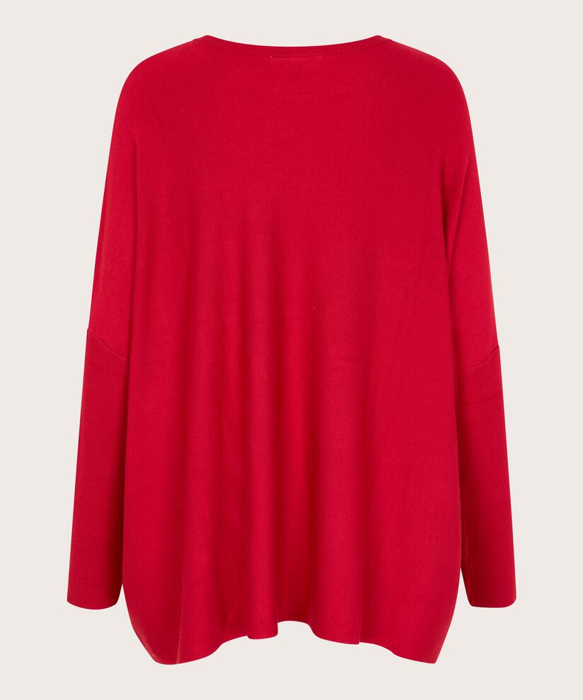 Oversize-pullover Mit Schmalen Ärmeln, Scarlet Sage