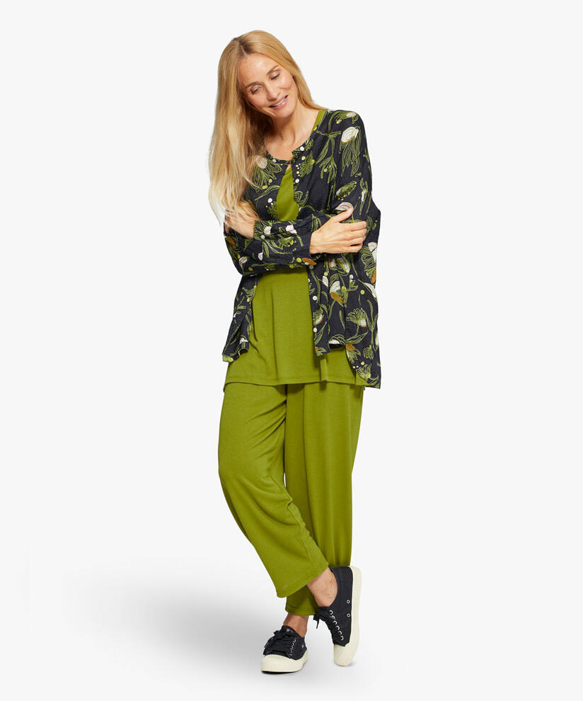 IRA HEMDBLUSE, Green Sheen